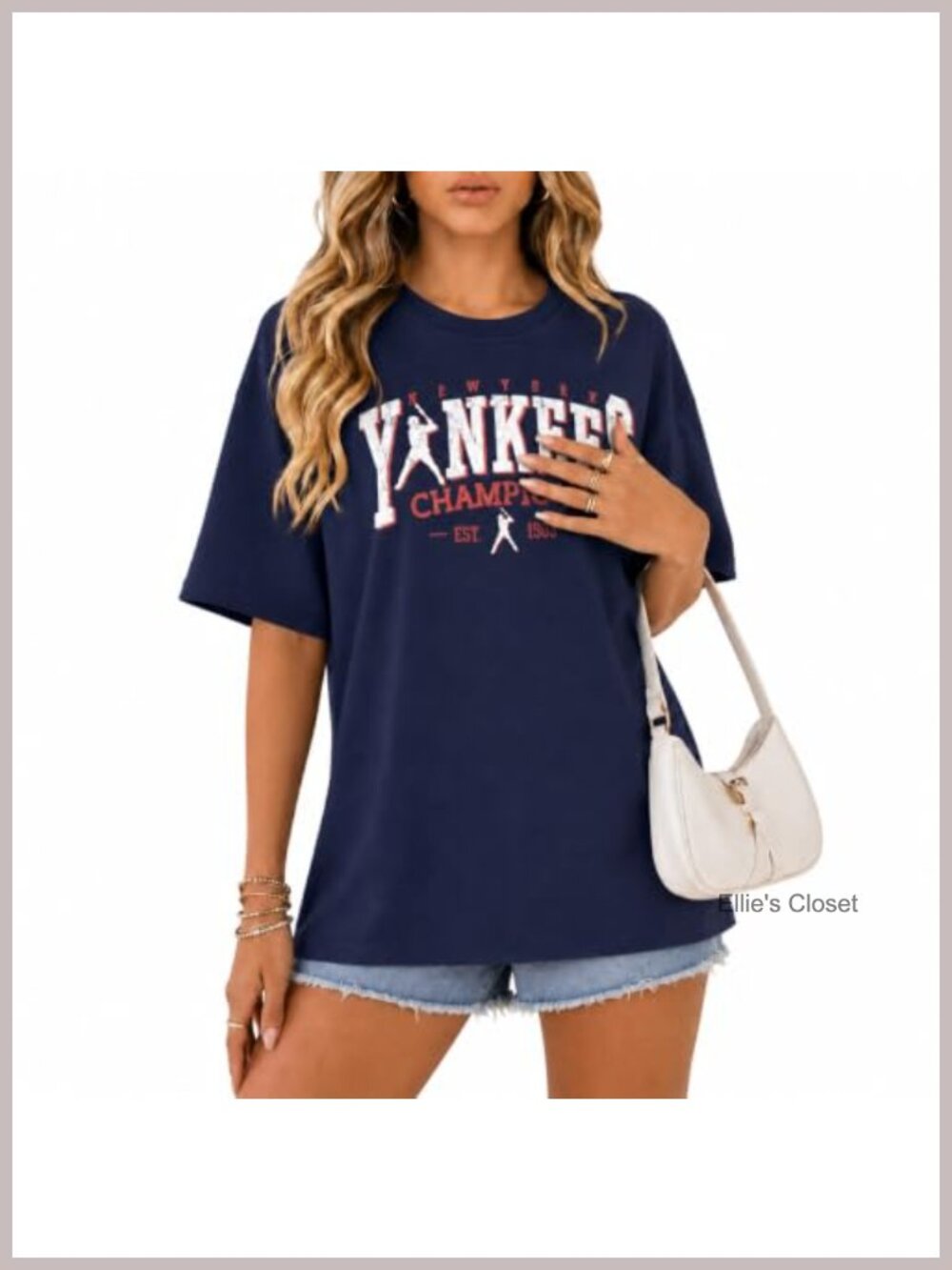 Oversized Baseball Graphic Tee Women's Casual Jersey Top